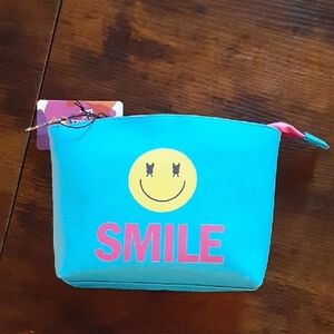 Cosmetic Bag - Blue 'Smile'